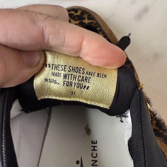 Voile Blanche Julia Flowee Sneaker Size US 6.5 EUR 37 Leopard Print Luxury - Picture 10 of 14